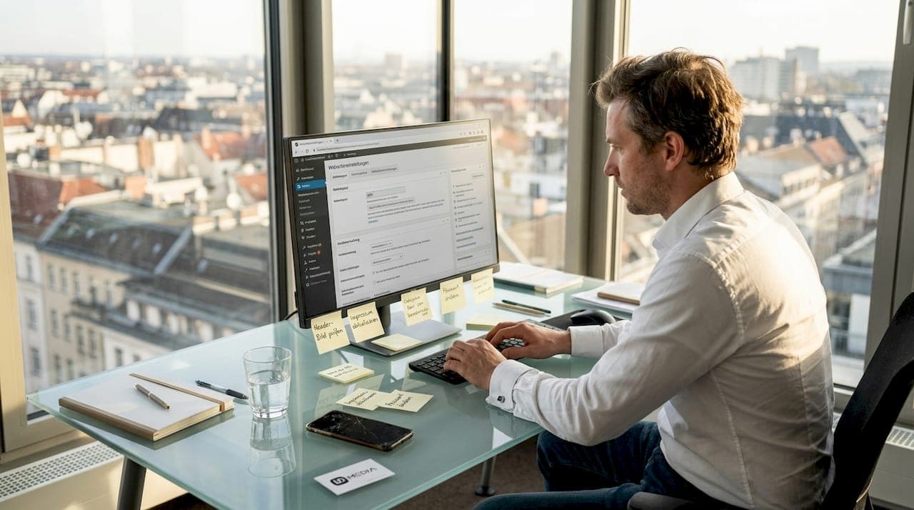 Wie erstelle ich eine Firmenwebsite: Guide für KMU 2026
