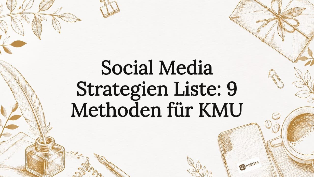 Social Media Strategien Liste: 9 Methoden für KMU