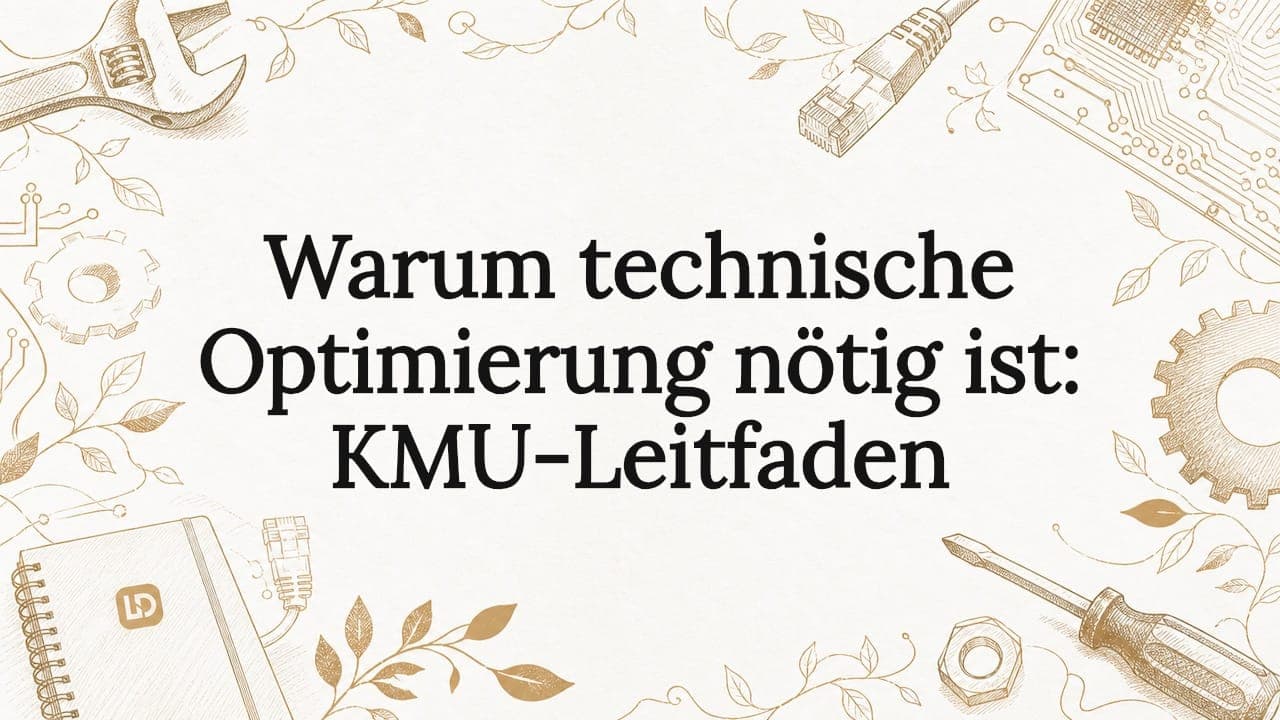 Warum technische Optimierung nötig ist: KMU-Leitfaden